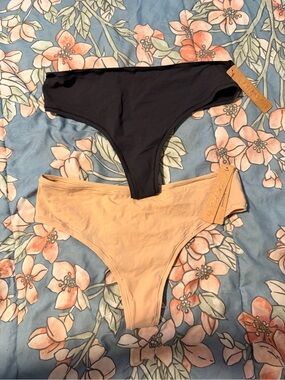 SKIMS Bikini Briefs in Black & Nude